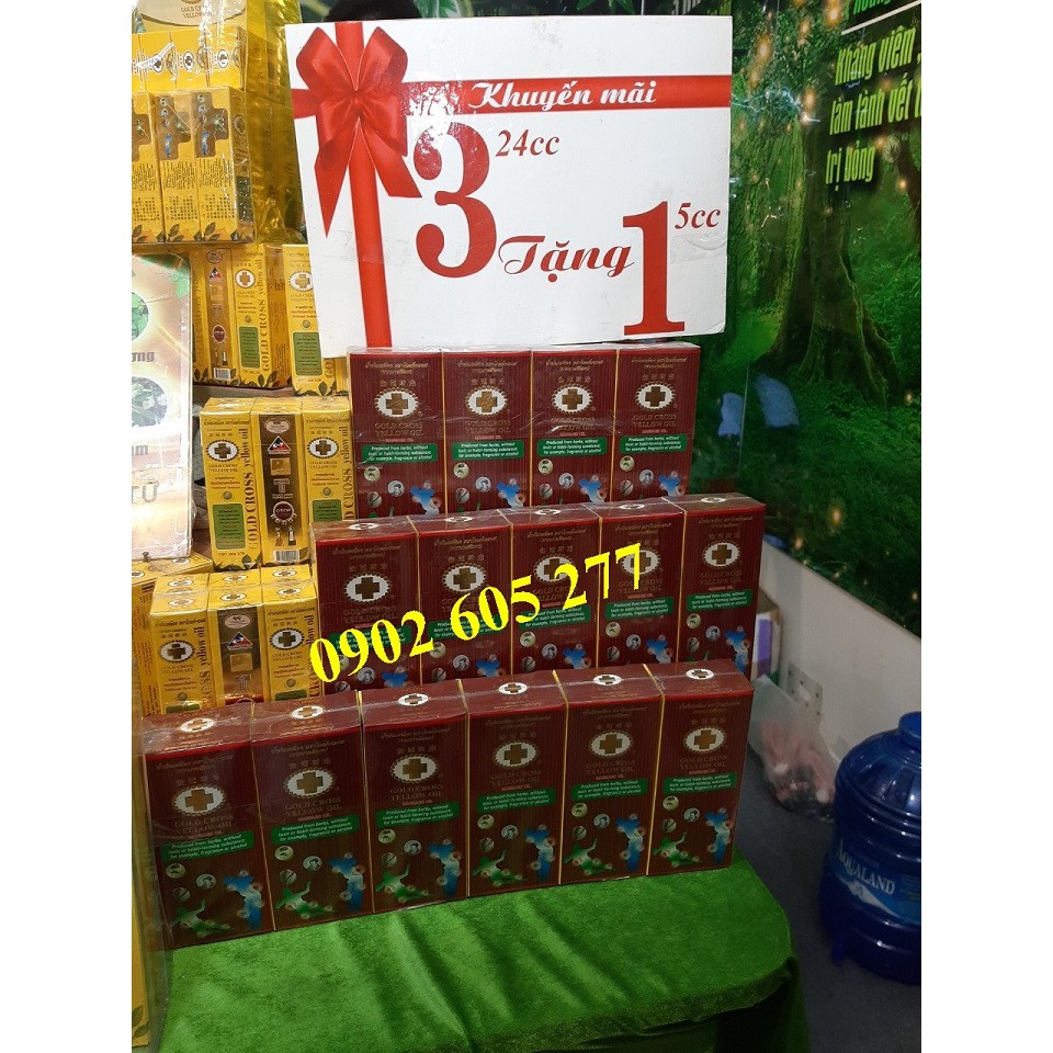 [Deal Hot]Dầu Thập Tự Vàng Thái Lan 3cc ( mua 12 chai khuyến mãi chai )