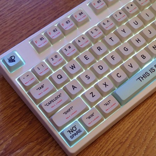 144 Phím Bộ XDA Cấu hình Keycaps PBT Thuốc nhuộm thăng hoa Bố cục ANSI cho Công tắc Cherry MX Bàn phím cơ (Nhựa)