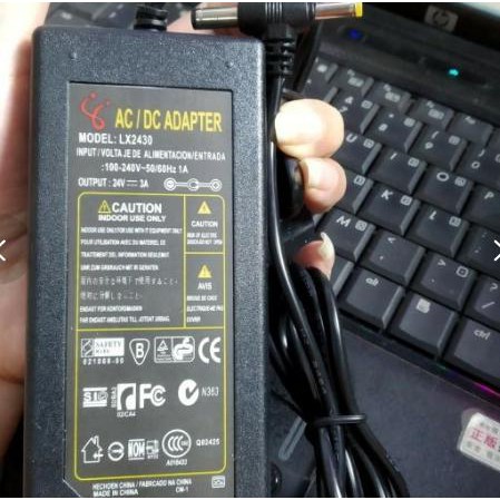 Nguồn Adapter 24v-3A có 2 đầu ra