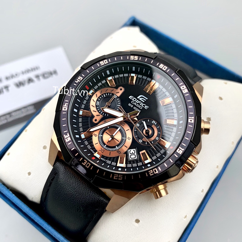 Đồng hồ nam dây da Casio Edifice EFR 554BGL-1A