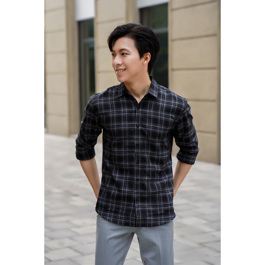 Áo Sơmi Nam Caro Chất Vải Mịn Form Thoải Mái
