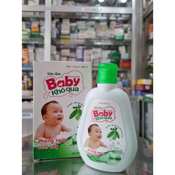Sữa Tắm Baby Khổ qua - Phòng Ngừa Rôm Sảy-  DHG PHARMA ( Chai 100ml)