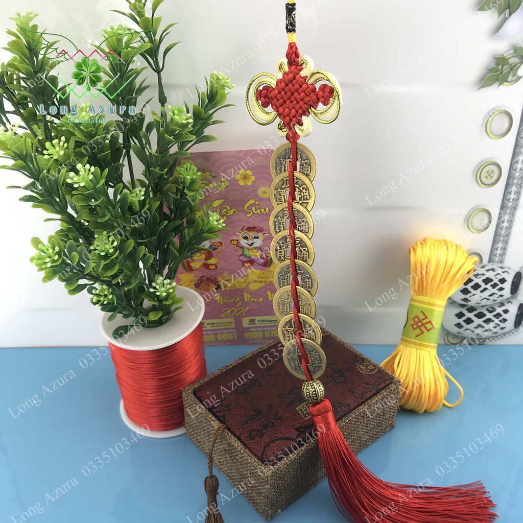 Tiền xu bát bạch (xâu 8 đồng xu) | BigBuy360 - bigbuy360.vn