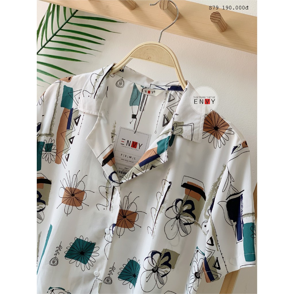 Áo Sơ Mi Cổ Vest Họa Tiết ENVY - S79 | BigBuy360 - bigbuy360.vn