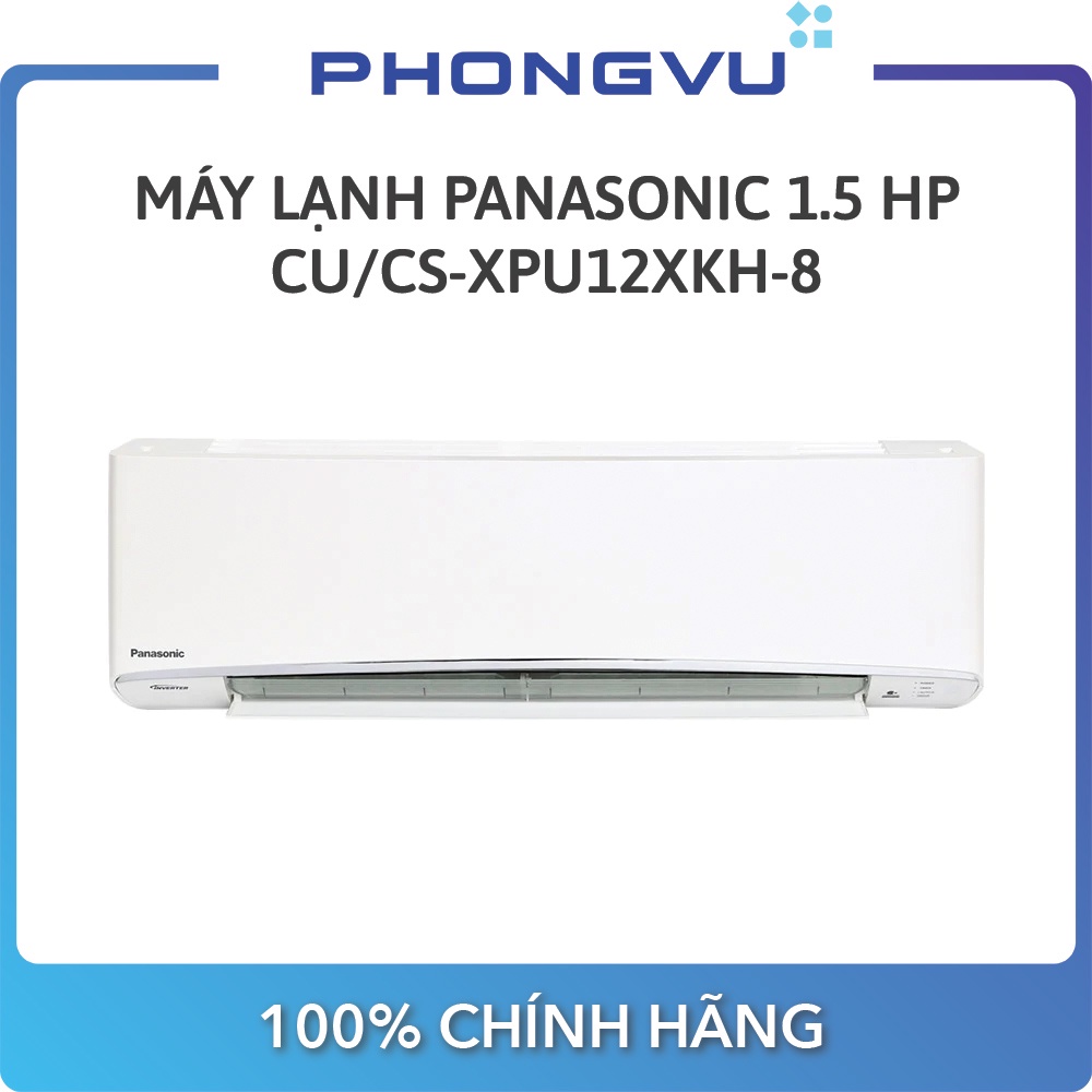 Máy lạnh Panasonic CU/CS-XPU12XKH-8 Inverter 1.5 HP (12000Btu) - Bảo hành 12 tháng  - Miễn phí giao hàng TP HCM