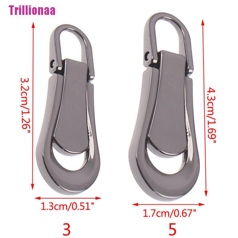 Set 5 đầu khóa kéo kim loại có thể tháo rời chuyên dụng diy