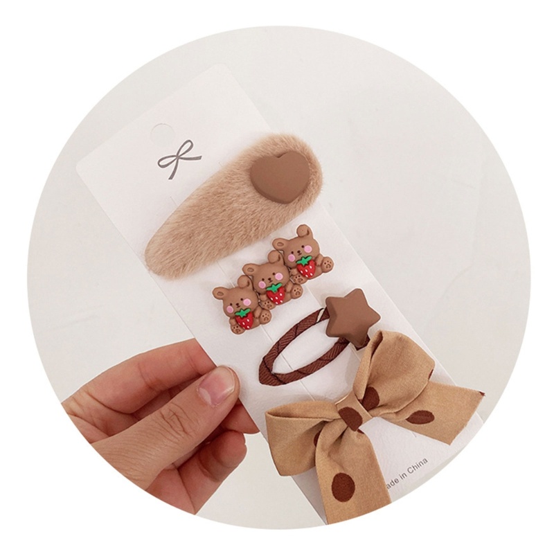 Bộ 4 Kẹp Tóc Nơ Xinh Xắn Dành Cho Bé Gái