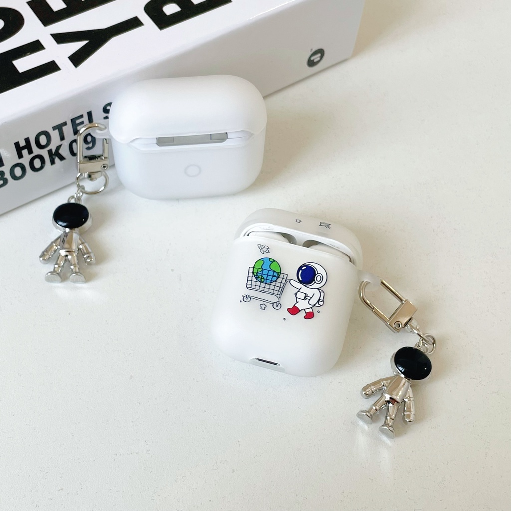 Vỏ Bảo Vệ Hộp Sạc Tai Nghe AirPods3 AirPods3 Pro AirPods2gen Họa Tiết Du Hành Gia Cầm Xe Ngộ Nghĩnh Ốp