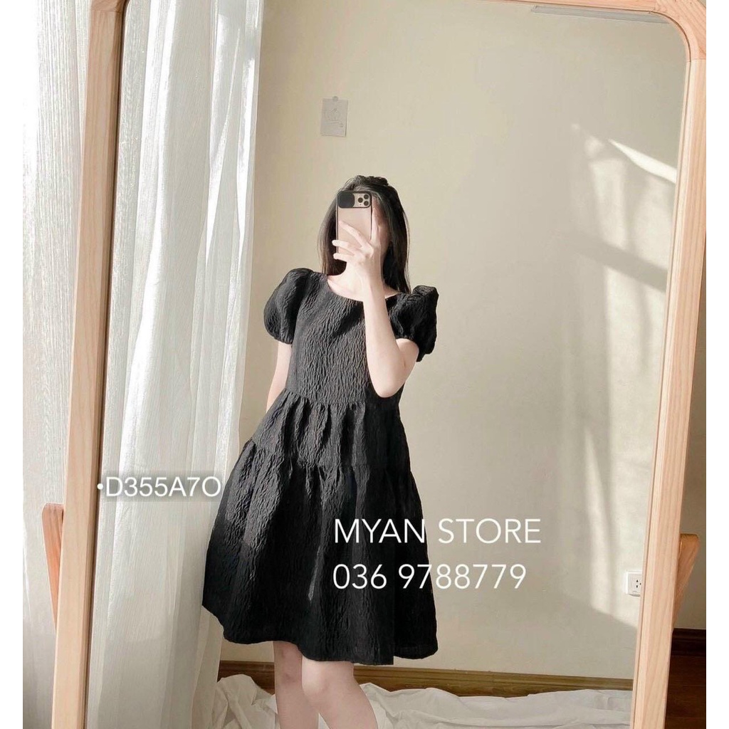 Đầm babydoll cho nữ mặc đi chơi, chất vải xốp dày dặn, form đẹp, mặc chuẩn xinh, dễ thương