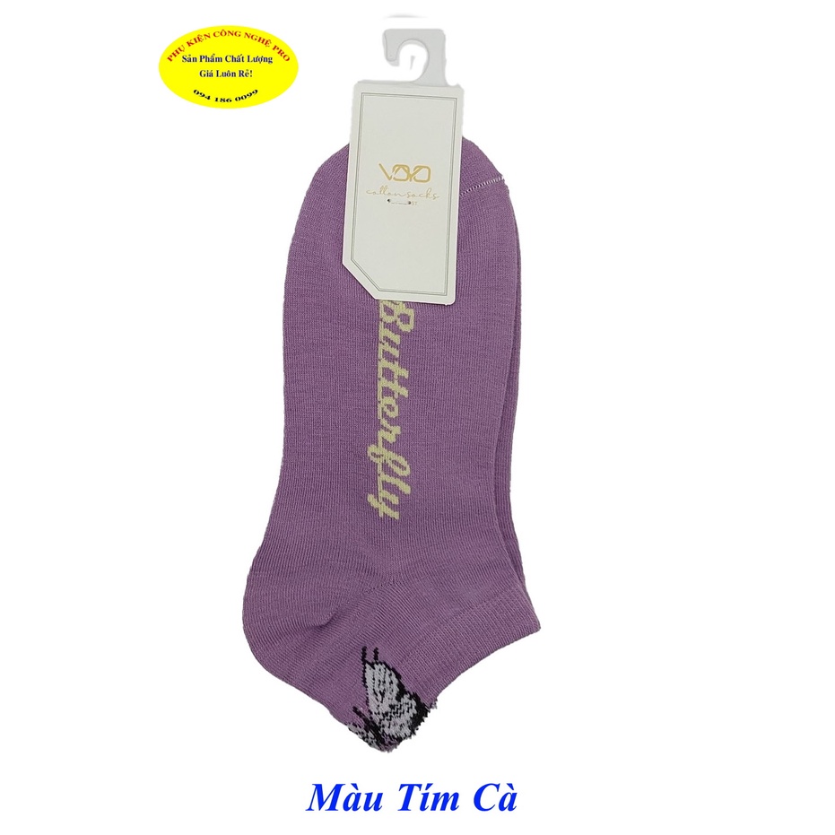 Tất vớ nữ Kiểu cổ ngắn Voyo Cotton Shock Voyo Best In hình bất kỳ Chất liệu cotton co giãn, Mềm mại, Bảo vệ đôi chân