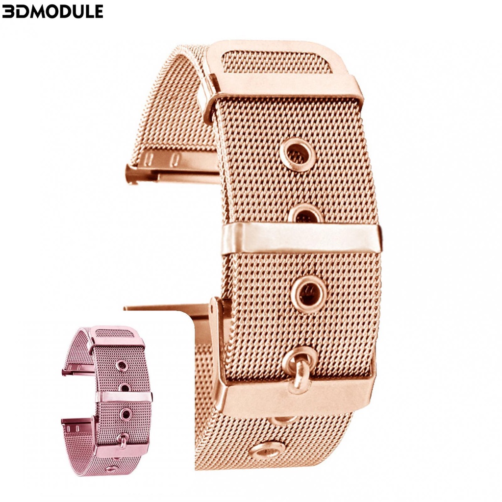 Dây đồng hồ đeo tay thay thế bằng thép không gỉ 3D 20mm 22mm