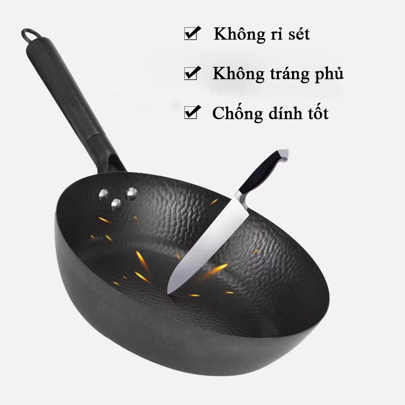Chảo chống dính Nhật Bản Longgiwei dùng cho mọi loại bếp, chống dính 3 lớp cao cấp
