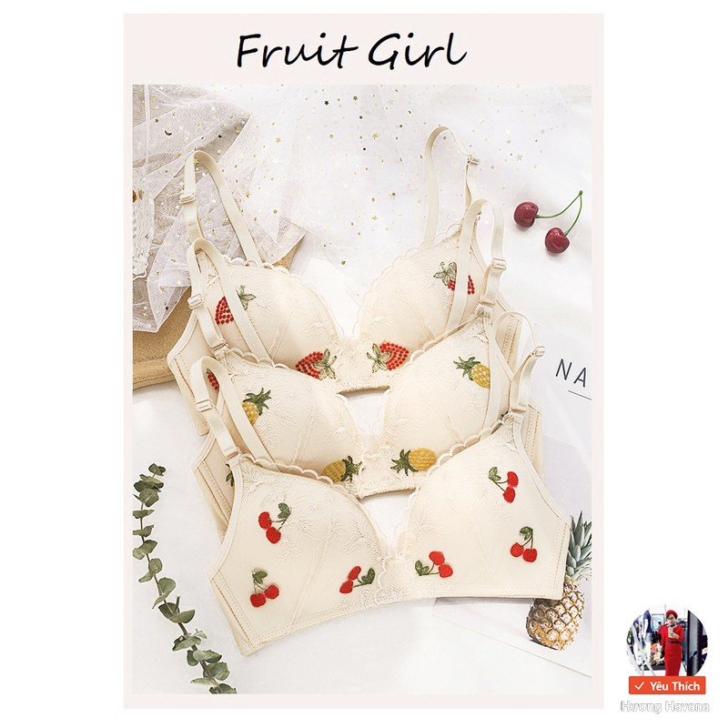 Áo lót fruit girl đệm mỏng, không gọng, nâng ngực,mã FLA12 | BigBuy360 - bigbuy360.vn