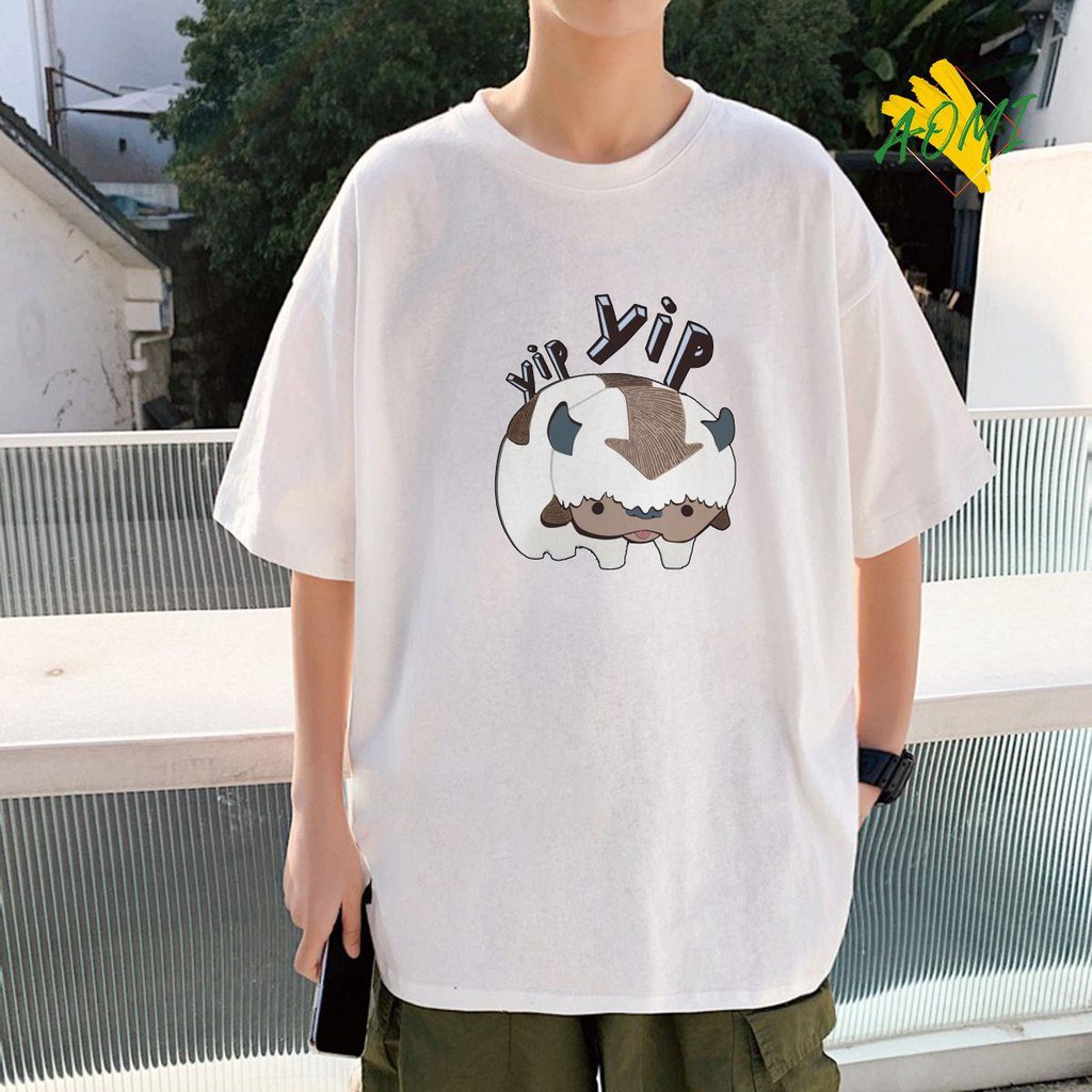 ÁO THUN UNISEX AOMI TAN SUU YIP YIP TRÂU DỄ THƯƠNG TAY NGẮN TAY LỠ NAM NỮ CHẤT LƯỢNG CAO