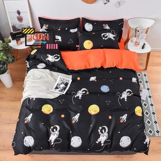 Bộ Chăn Ga Gối Cotton Poly set 4 món  nhập  khẩu DU HÀNH VŨ TRỤ