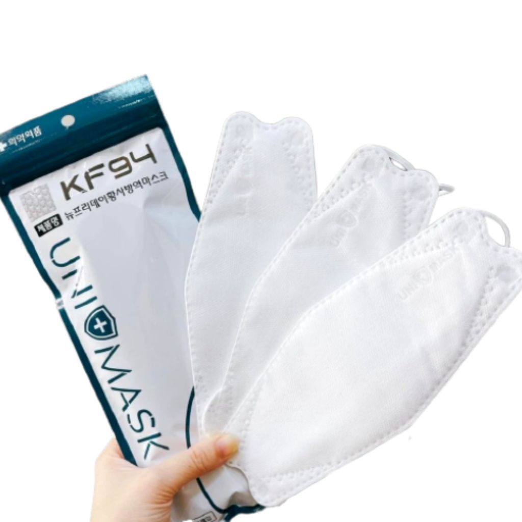 Khẩu trang KF94 4D kháng khuẩn Uni Mask chống bụi mịn cao cấp