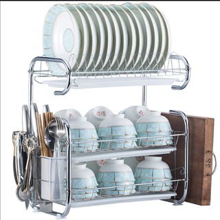 Kệ để chén bát 3 tầng inox a28