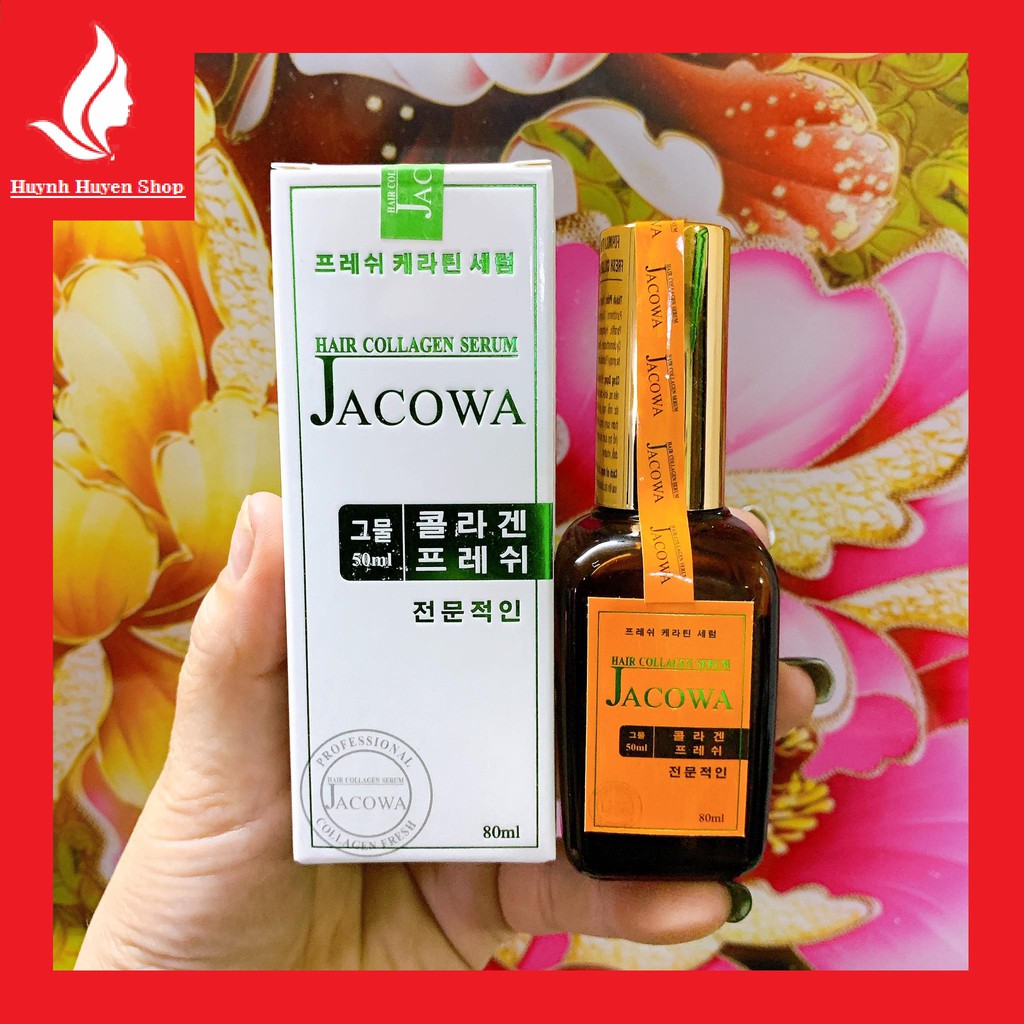 [chính hãng] Serum dưỡng tóc Jacova hair collagen Hàn Quốc siêu thơm mượt chai 80ml