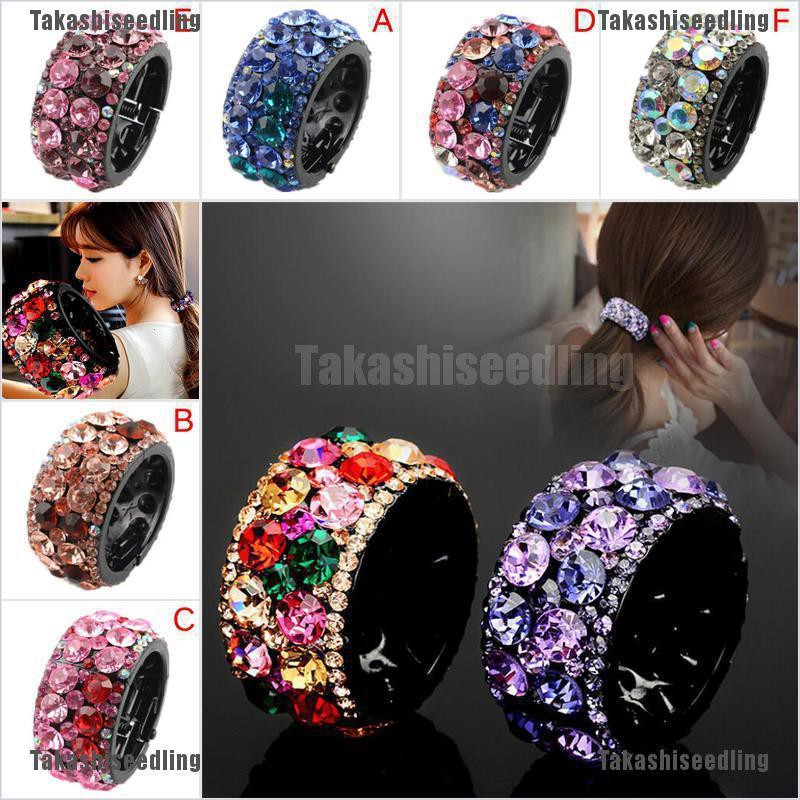 Kẹp tóc đính đá kim cương nhân tạo lấp lánh xinh xắn cho nữ