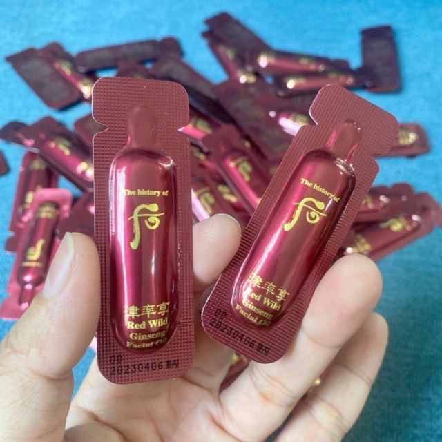 Combo 10 gói tinh dầu nhân sâm chống lão hoá whoo đỏ