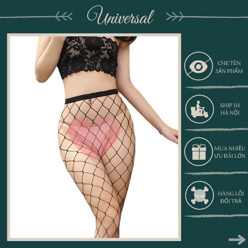 Tất Lưới Ô Vuông Bản Lớn Cực Gợi Cảm UNIVERSALXXX - DNS13