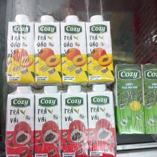 Trà Cozy vị đào sả,trà vải, trà tắc mật ong 225ml