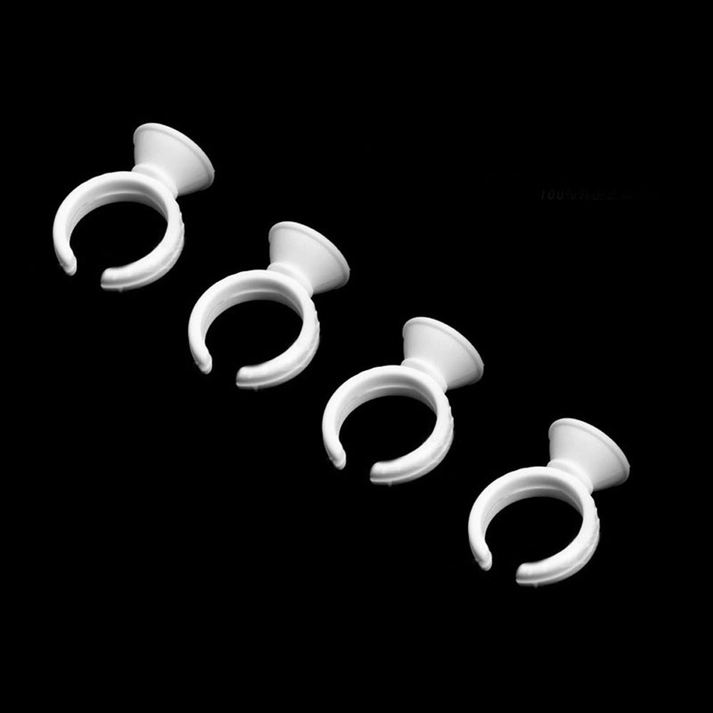 [Hàng mới về] 50 Cốc đựng keo nối mi/ xăm dạng hình chiếc nhẫn thời trang