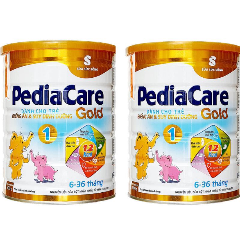 [Chính hãng] Sữa bột Pediacare gold 1-2 lon 900g date 2023