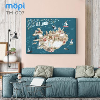 Tranh Phẳng Canvas - Travel Map