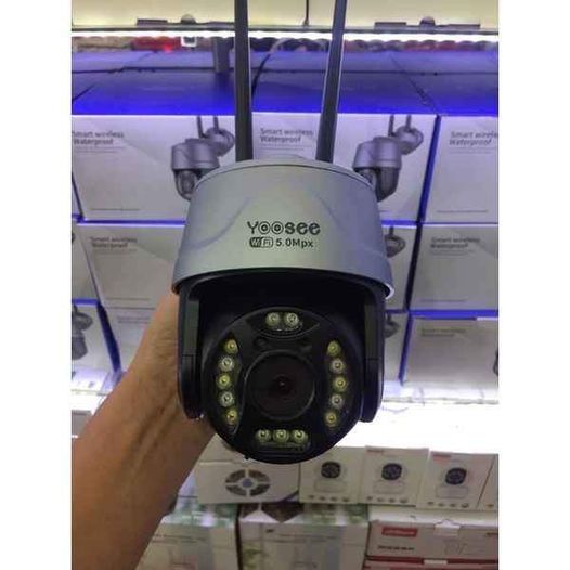 Camera wifi ptz mini Yoosee 5mpx 1080P phiên bản 2022, Xoay 360 độ, Đàm thoại 2 chiều, Soi đêm có màu, Chống nước