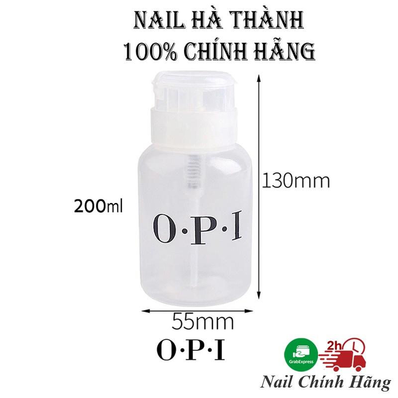 Lọ đựng dung dịch cồn OPI, aceton phụ kiện nail Chính Hãng
