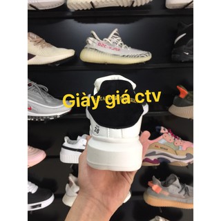 Giày thể thao mq trắng gót đen