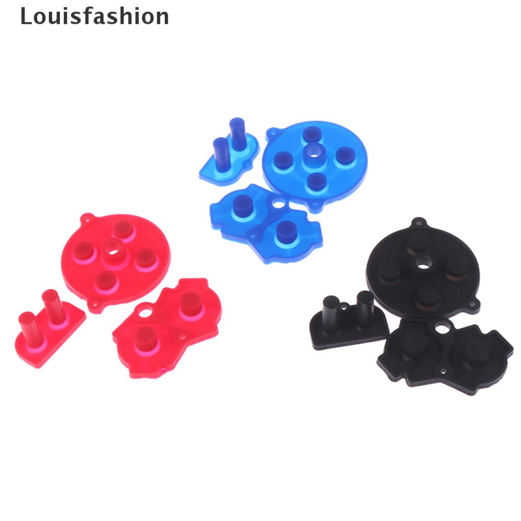 [Louisfashion] 3pcs/set New silicone conductive rubber button pad for gba New Stock