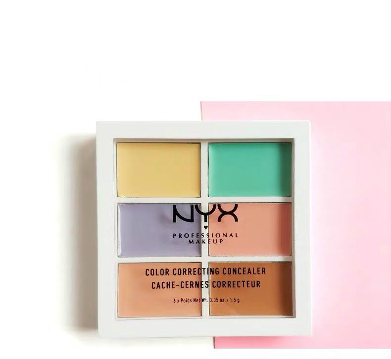 (Hàng Mới Về) Bảng Phấn Che Khuyết Điểm Nyx Six Color 6 Màu