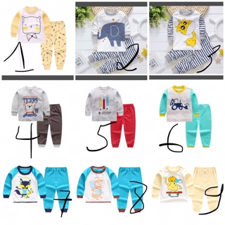 Bộ thu đông cotton cho bé trai/ bé gái