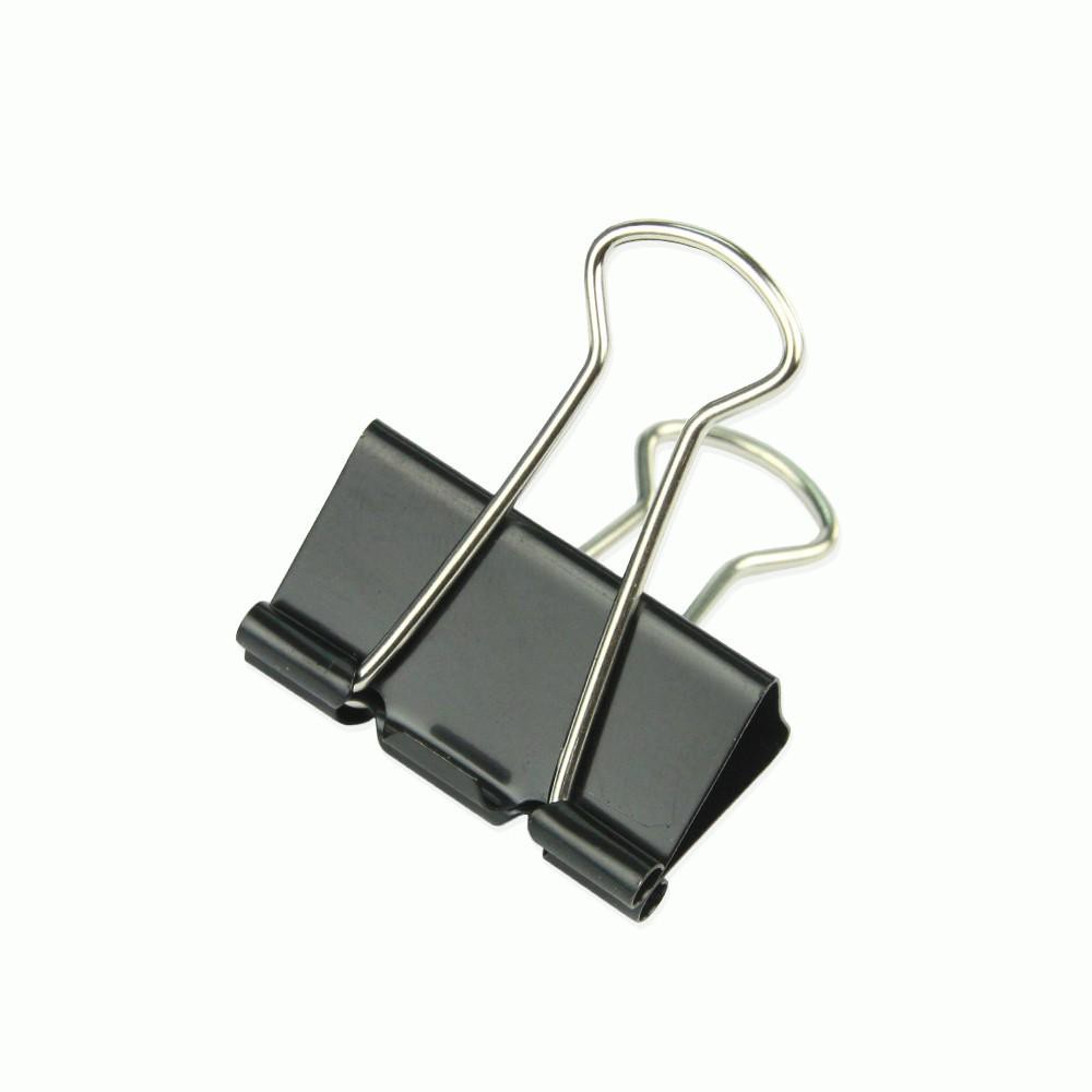 1 Hộp Kẹp Bướm Đen Hồng Hà Nhiều Kích Thước 19mm, 25mm, 32mm, 41mm ,51mm - Hồng Hà Hộp 12 Cái (Kẹp Giấy)