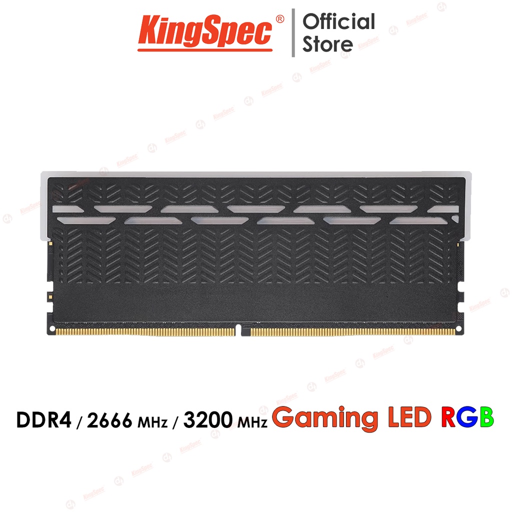 RAM KingSpec 8GB / 16GB DDR4 2666MHz / 3200MHz , Gaming tản nhiệt LED RGB | KS-P Series - Hàng Chính Hãng