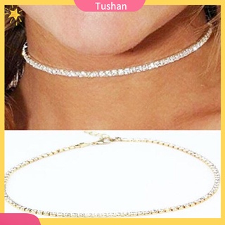 Vòng cổ choker đính đá lấp lánh thời trang cho nữ