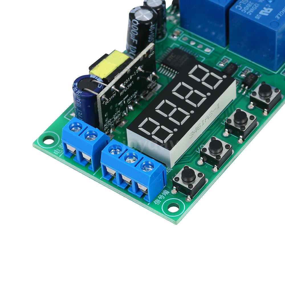 Mạch tạo trễ đóng ngắt rơ le theo chu kỳ 0.01s~999min 2 cổng AC 220V màn hình LED tiện dụng | BigBuy360 - bigbuy360.vn