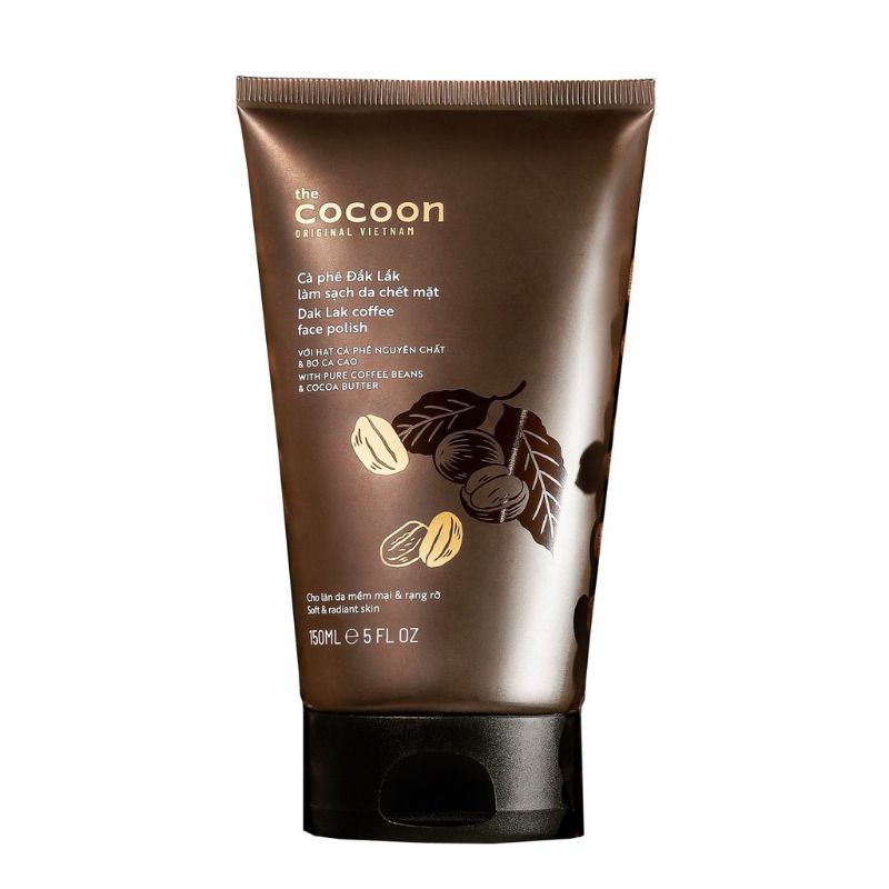 Combo Tẩy da chết mặt 150ml + body 200ml cocoon sáng da ngừa mụn