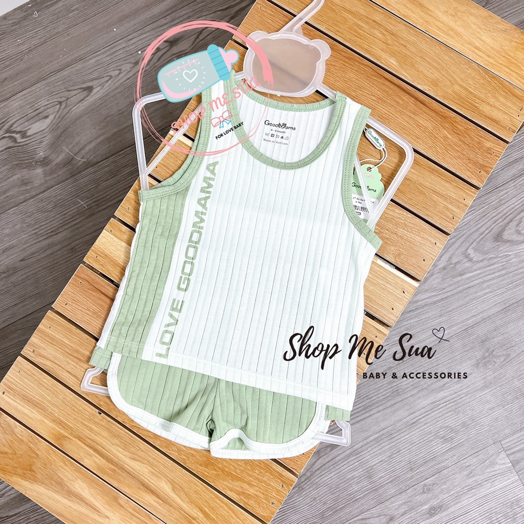 GOODMAMA Bộ ba lỗ vải Modal cực kì mềm mại và an toàn cho bé