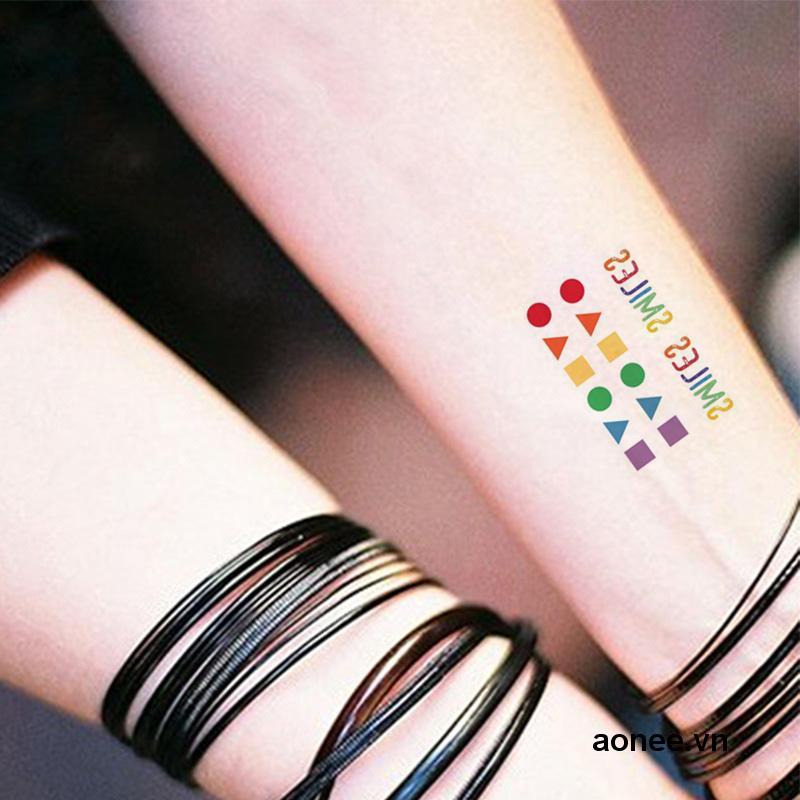 ✨✨1 Miếng Dán Xăm Hình Trái Tim Chống Thấm Nước Lâu Trôi Sáng Tạo