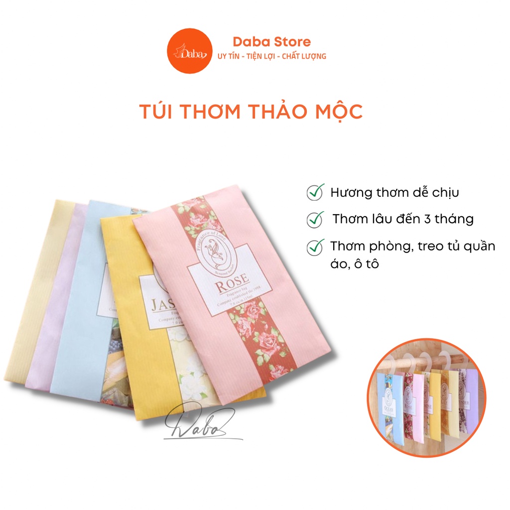 Túi Thơm Thảo Mộc Tinh Dầu Tự Nhiên Treo Phòng - Treo tủ quần áo, ô tô