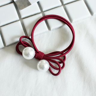 Cột tóc nơ kèm hạt trai