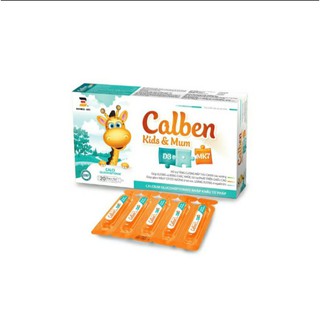 Calben Kids & Mum - Bổ sung calcium và vitamin D3, giúp giảm còi xương, loãng xương, phát triển chiều cao.