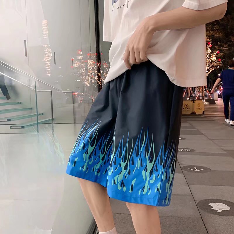 Quần Short Thể Thao Ống Rộng Màu Sắc Gradient Đơn Giản Thời Trang Mùa Hè Dành Cho Nam