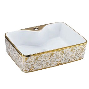 Lavabo hoa văn đặt bàn cao cấp-07