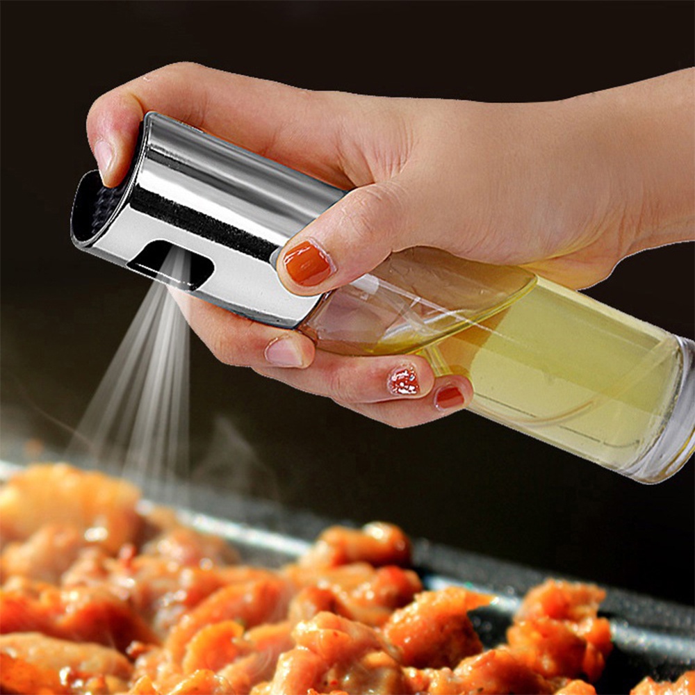 Bình Xịt Dầu Ăn Phun Sương Cầm Tay - Bình Thủy Tinh Mini Xịt Dầu Ăn, Giấm Ăn