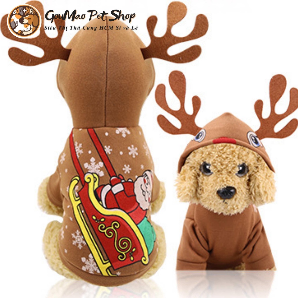️❄ Áo noel dành cho chó mèo ( 0,5kg- 10kg ) : áo tuần lộc ️❄