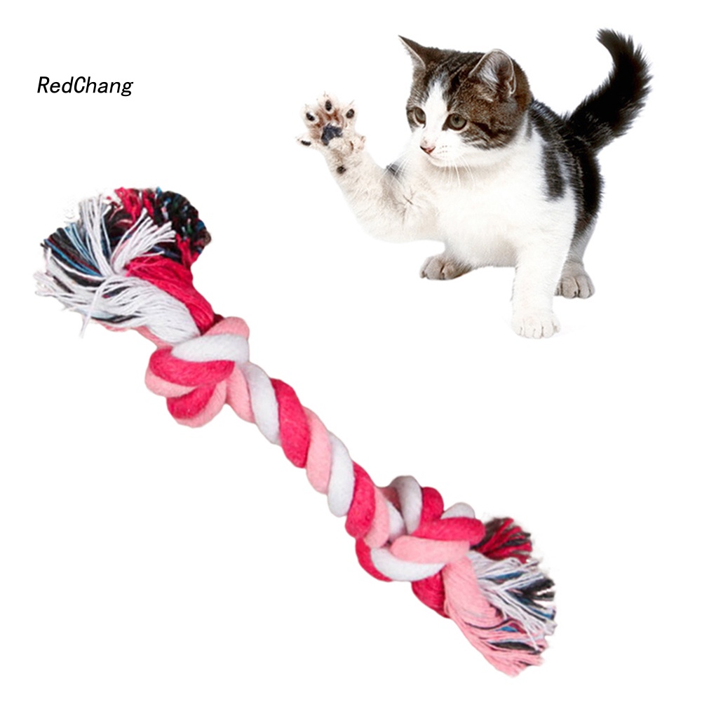 Đồ Chơi Ngậm Cắn Dạng Dây Thừng Cotton Thắt Nút Chống Cắn Kích Thước 19 / 25 / 30cm Dành Cho Thú Cưng